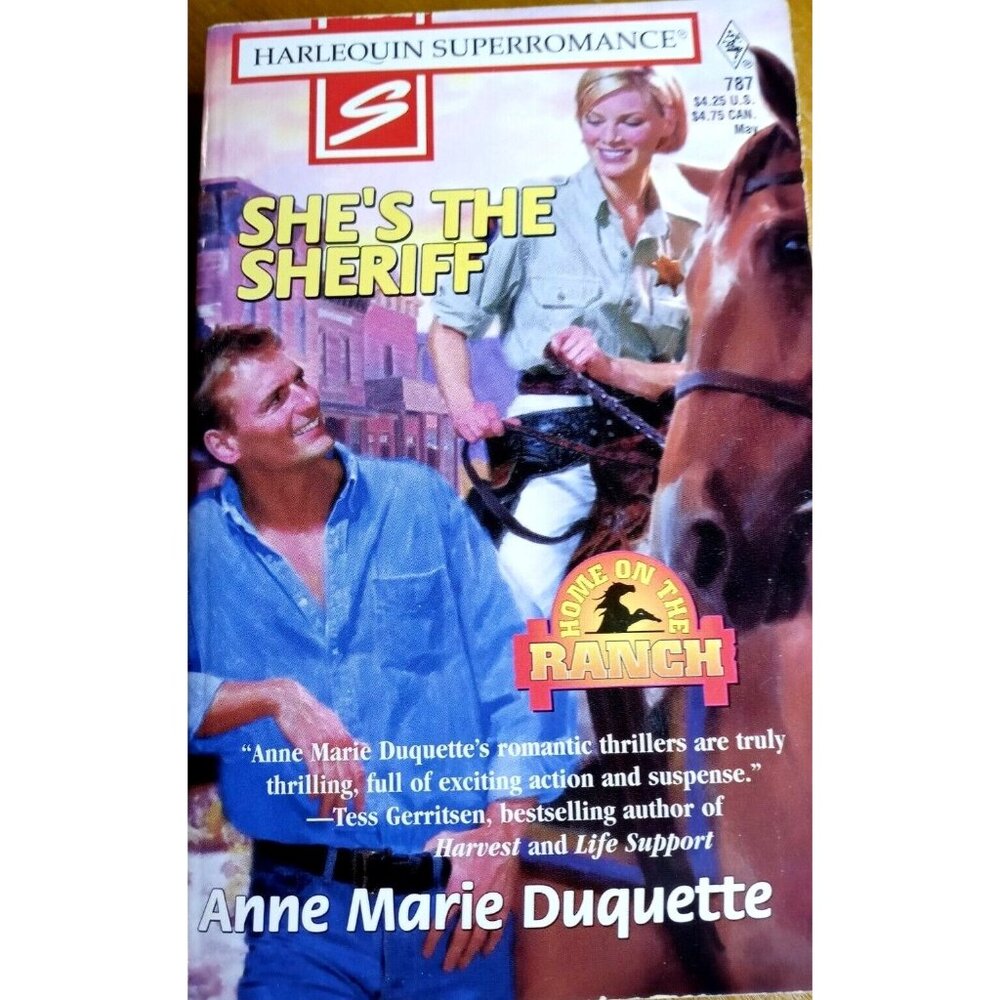 Harlequin Paperback Book She's the Sheriff Home on the Ranch Superromance #787